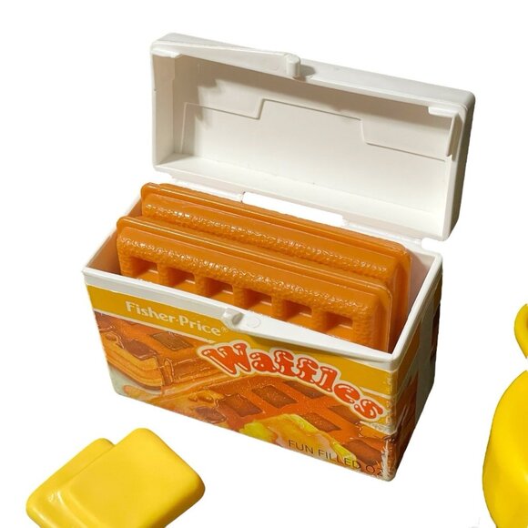 Vintage Fisher Price Fun with Food Waffles & Syrup Vintage FP Syrup Works! 80s - Picture 5 of 7